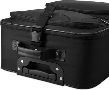 Набір валіз MONZANA® з телескопічним ручками, роликами та культурою, чорний