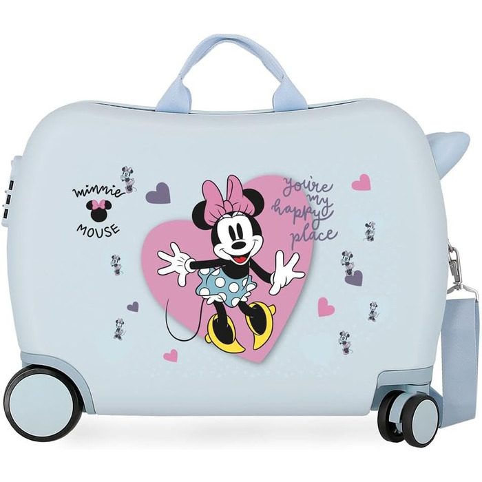 Дитяча валіза Disney Minnie синя 50x39x20 см Кодовий замок ABS 34 л 1,8 кг 4 колеса ручна поклажа