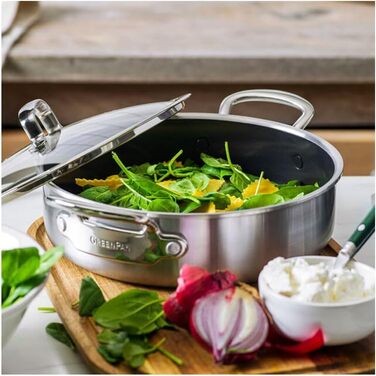 GreenPan сковорода з нержавіючої сталі 26 см з кришкою CC003820-001