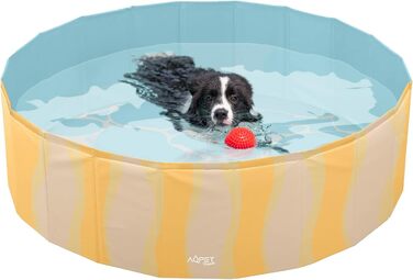 Пластиковий басейн для собак, домашніх тварин, складний, для саду, 80 х 20 см (ØxH)