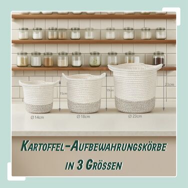 Набір з 3 контейнерів для зберігання картоплі Relaxdays