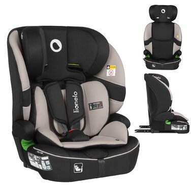 Автокрісло Lionelo Billy i-Size 76-150 см (15 міс - 12 років), ISOFIX, Top Tether, R129, бежеве