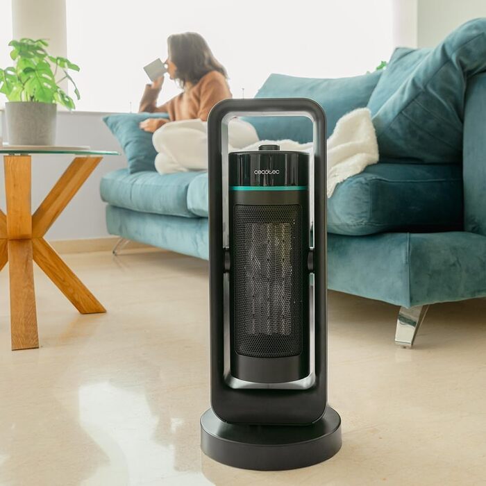 Обігрівач Cecotec ReadyWarm 10050 Top Ceramic Pro: керамічний, 2200 Вт, з осциляцією, 3 режими, світло, безпека