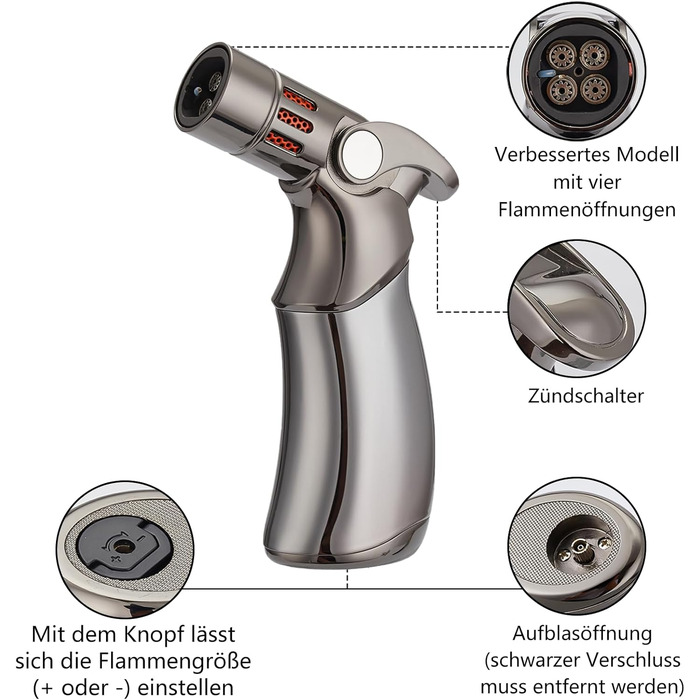Набір для копчення віскі Smoker Set з 4 видами дерев'яної стружки (вишня, для коктейлів) - подарунок для чоловіка, батька