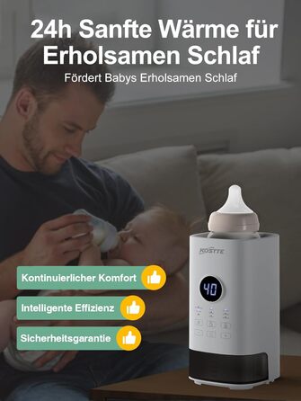 Підігрівач для пляшечок KOSTTE - універсальний, для грудного молока та суміші (білий)