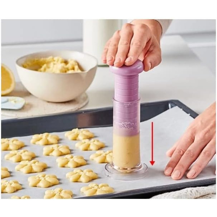 Прес для печива Betty Bossi Mini Rosette, пластиковий, фіолетовий