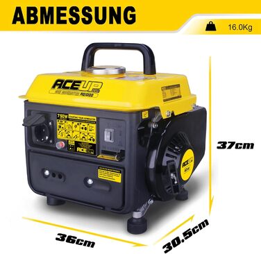 Генератор Aceup Energy Inverter 2000W: тихий бензиновий генератор з USB, 230V/12V, 19.8кг