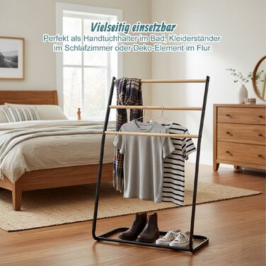 Підставка для рушників Relaxdays, 3 яруси, метал