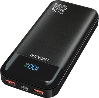 Швидкий зарядний пристрій POWERBANK 27000mAh PD3.0 QC4.0, LCD, 3 виходи, 2 входи, для смартфонів/планшетів