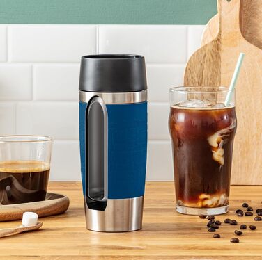Термокружка Emsa Travel Mug Classic 360 мл, з клапаном Quick-Press, не протікає, для кави та напоїв, 513361