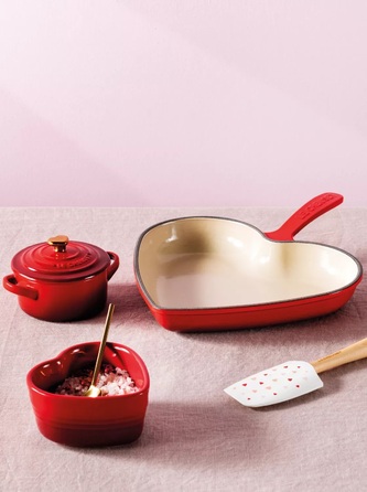 Міні-кокотниця з кришкою 0,25 л Heart Le Creuset