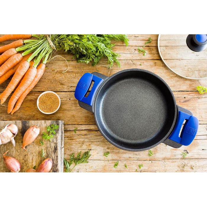 BRA Advanced Набір посуду алюмінієвий литий антипригарний 5 предметів для всіх плит, включаючи індукційні