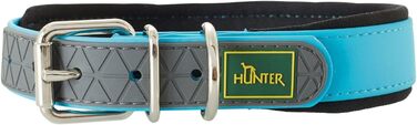 Нашийник для собак HUNTER CONVENIENCE COMFORT, нейлон та неопрен, бірюзовий, 50 см
