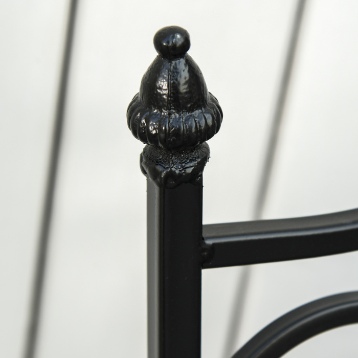 Набір садових меблів для балкону на 2 особи: стіл із мозаїкою та складані стільці з металу з керамічною плиткою, багатокольоровий