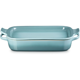 Форма для запікання Le Creuset прямокутна зі stoneware кришкою, 3 л, вишнево-червоний (Meersalz)