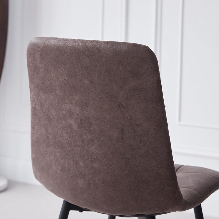 Обідній комплект на 5 персон: круглий стіл 100 см та 4 стільці (голландський фліс). Підходить для кухні, вітальні, балкону, ресторану, офісу. Темне дерево + світле дерево (темно-коричневий)