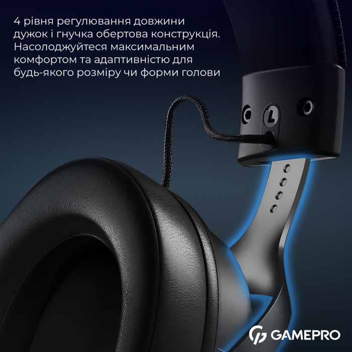 Бездротова ігрова гарнітура GamePro Asgard Freya Pro (HSW201B)