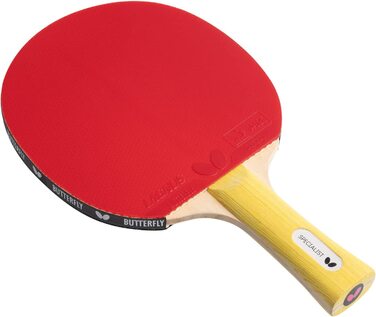 Ракетки для настільного тенісу Батерфляй фахівець / професійні ракетки для настільного тенісу для досвідчених і досвідчених гравців / покриття чорного / червоного кольору, схвалене ITTF для змагань / надзвичайно міцна поверхня