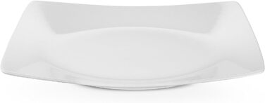 Консімо. Тарілки для сніданку на 6 персон - Набір тарілок для тортів з 6 штук - Керамічні десертні тарілки - EPIRI Сучасні маленькі тарілки - 221 см - Глянець (білий)