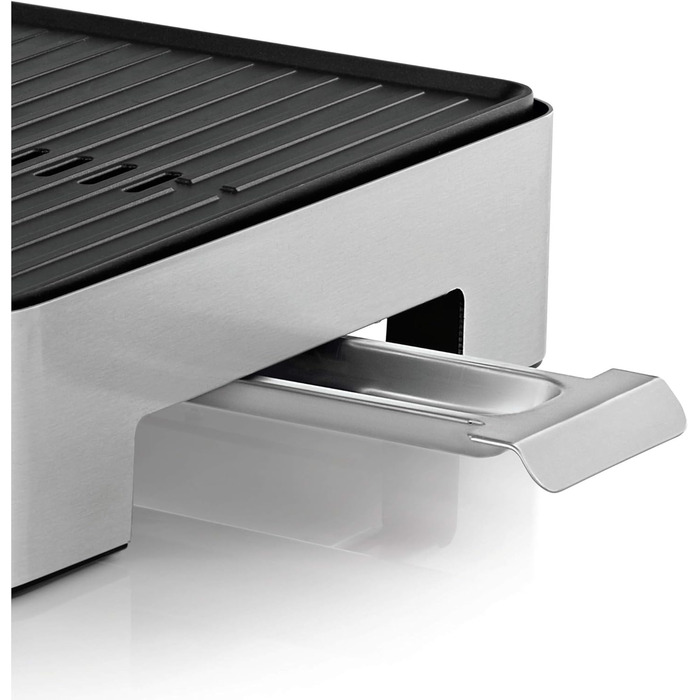 Електричний гриль WMF Lono Quadro: компактний гриль з нержавіючої сталі, 1250 Вт, для дому, легко миється