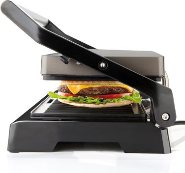 Електричний гриль Black+Decker BXGR2200E 2-в-1: плита та гриль, 2200W, LCD-дисплей, керування температурою та часом