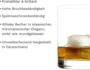 Набір склянок Longdrink Stölzle Lausitz New York Bar (6 шт, 320 мл) – склянки для коктейлів, води та соків з кришталевого скла, стійкі до миття в посудомийній машині та ударів. Підходять для віскі.
