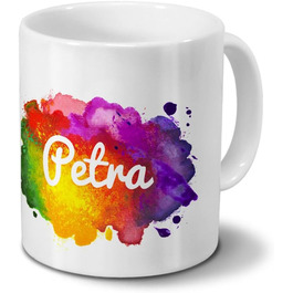 Кружка для фарби Petra - іменна, кавова кружка - біла