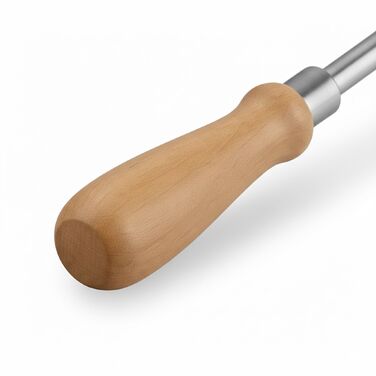 Relaxdays Щітка для попелу з нержавіючої сталі з дерев'яною ручкою