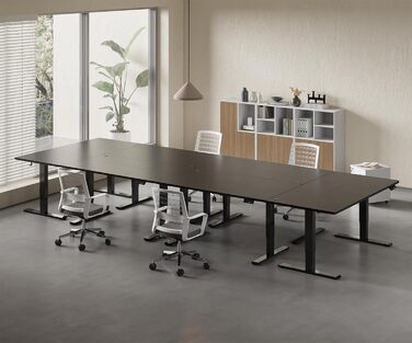 Електричний регульований стіл Homall 120x60 см з пам'яттю, комп'ютерний стіл Standing Desk білий + бежевий