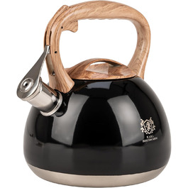 Чайник Karl Hausmann Induktion 3L з автоматичним свистком - нержавіюча сталь, підходить для всіх плит