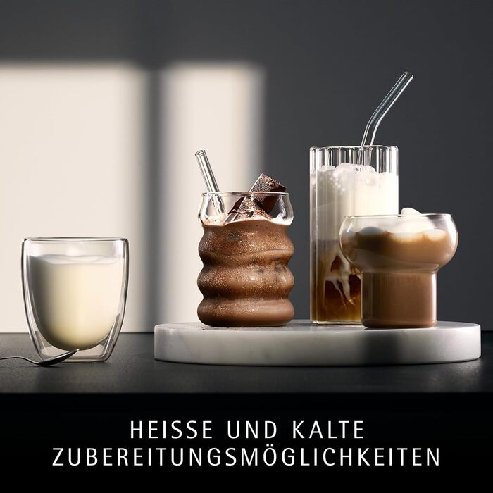 Електричний спінювач молока WMF Stelio, 500 Вт, 150-250 мл, антипригарне покриття, бездротовий, для гарячого та холодного молока, какао, cromargan матовий/сріблястий