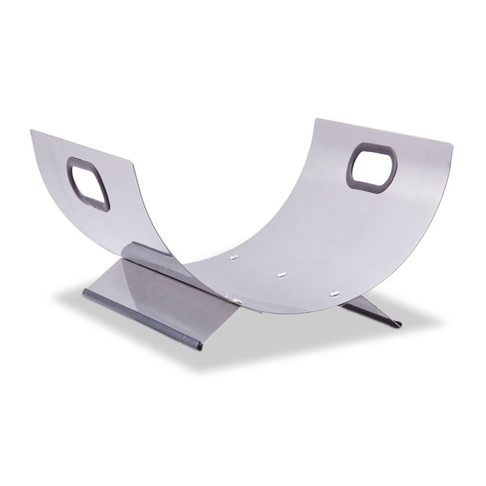 Кошик для дров Relaxdays з нержавіючої сталі