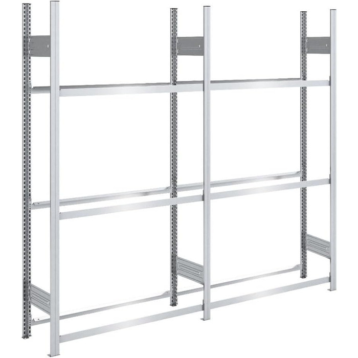 Стеляж для шин PROREGAL TIRE PRO, німецька якість, 200x200x43 см, 3 полиці, вантажопідйомність 150 кг, до 10 шин на полицю, оцинкований