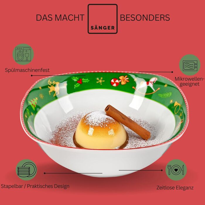 Набір кавових чашок SÄNGER Bilgola (6 шт.) з дизайном