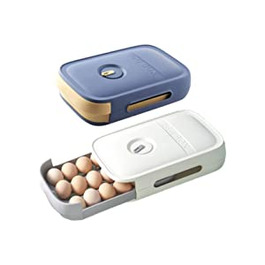 Контейнер для яєць BBAOO, ящик для яєць з 2 предметів, пластиковий ящик для зберігання яєць, переносний ящик для зберігання яєць, холодильник для яєць