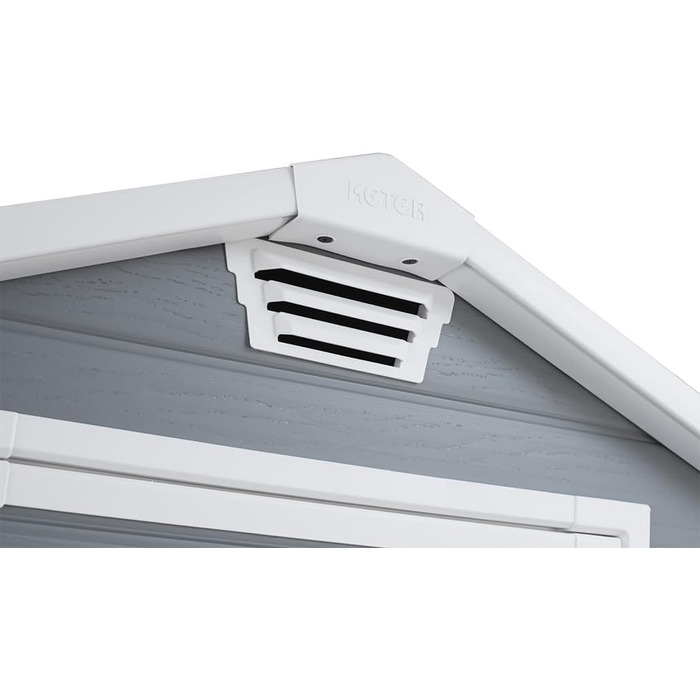 Сарай садовий Keter Manor 4x3 сірий, пластиковий, для дачі, 128x94x196 см