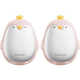 Електричні грілки для рук Gaiatop, 2 шт. з 3 режимами нагріву, магнітні, портативні, багаторазові. Ідеальні для кемпінгу, піших прогулянок, полювання, подарунок для жінок та чоловіків (світло-рожевий)