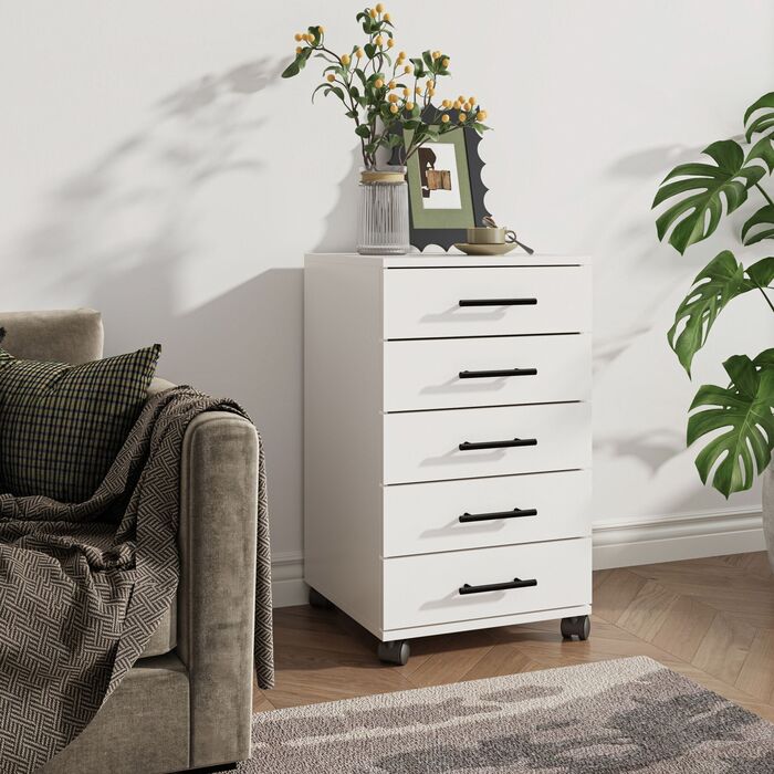 Контейнер Relaxdays на коліщатках з 5 висувними ящиками