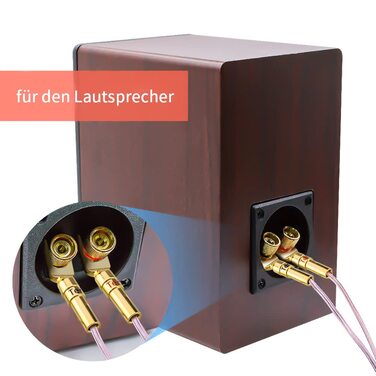 Кабельні наконечники Y-Plug для акустичних кабелів до 4.5 мм, 8 шт., High End Pure Copper HiFi