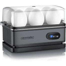 Яйцеварка Arendo для 6 яєць 400 Вт холодно-сіра