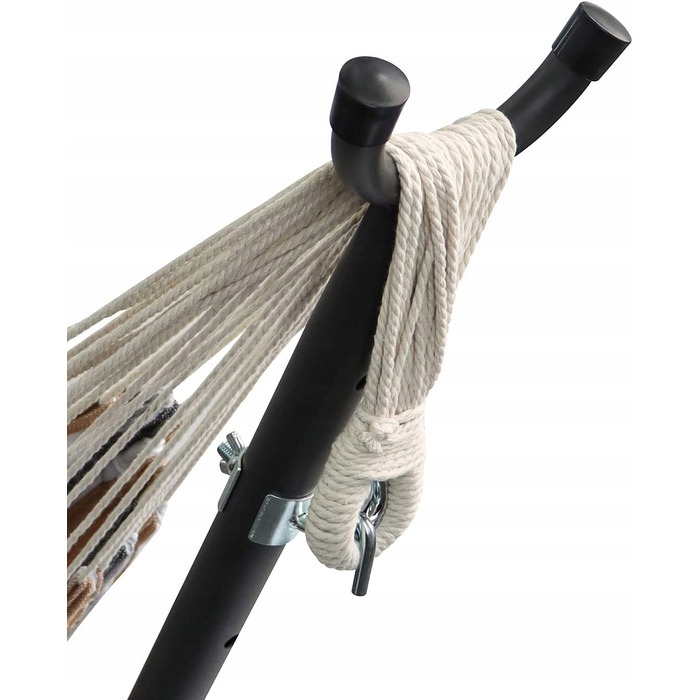 Гамак з стійкою Italform, багатоколірний, навантаження до 150 кг, 260 x 150 см