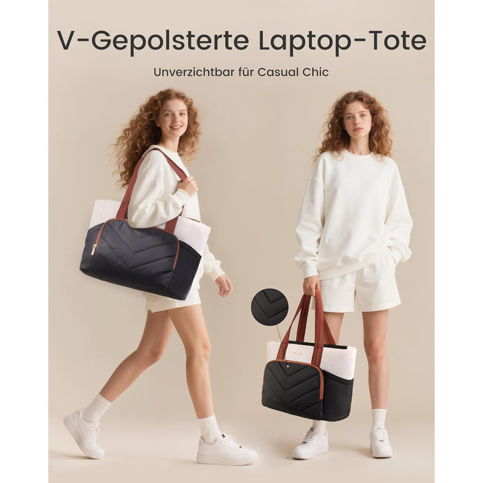 Сумка-шопер LOVEVOOK для жінок: велика, легка, 15.6