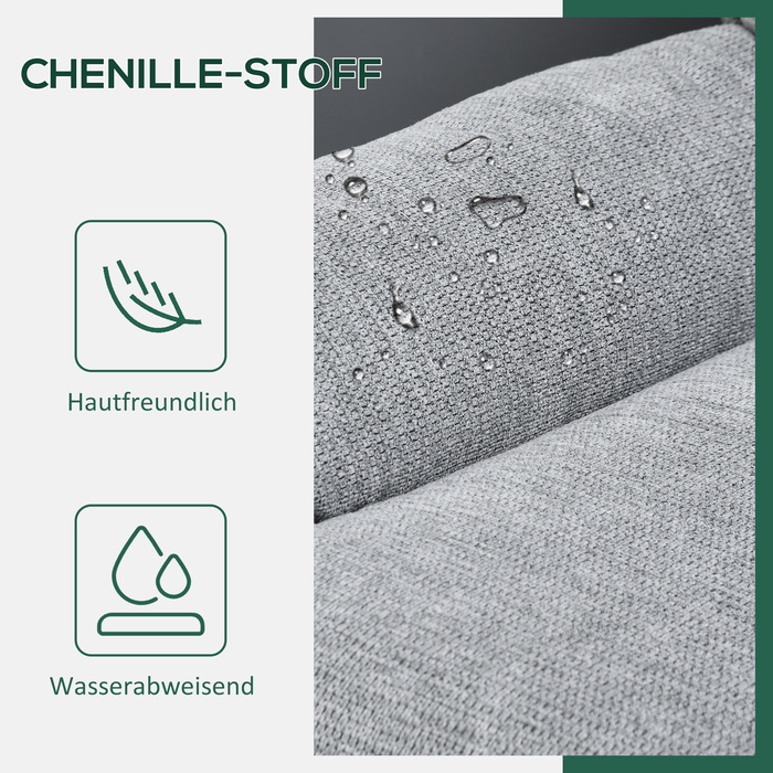 Крісло-реклайнер, поворот на 360 градусів, оксамитова тканина, вбудовані підлокітники, сталеві ніжки, сірий, чорний