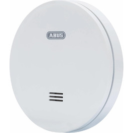 Датчик диму ABUS RWM160 з батареєю на 10 років - сертифікований Q-Label та DIN EN 14604 - приглушене світло вночі - білий (упаковка 5 шт.)