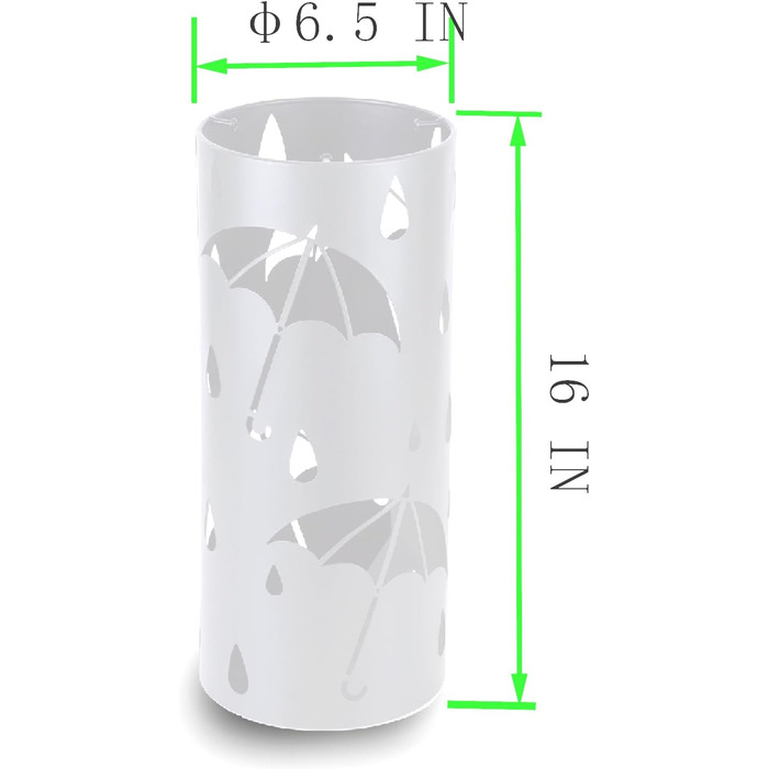 Підставка для парасоль під вхідну зону, вільно стояча, кругла металева, органайзер для парасоль, для дощовиків, тростинок, декору дому/офісу, вміщує 4-5 парасоль
