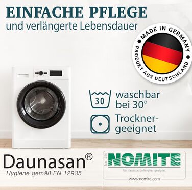 Пухова ковдра 155x220 см - тепла зимова ковдра з пухом та пером - екстра тепла та м'яка - зимова ковдра, яку можна прати та дихаюча - ковдра з сертифікатом Ökotex