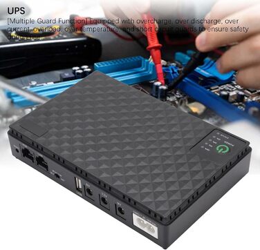 Портативний Mini UPS - Джерело живлення для роутера/модема/камери з батареєю, безперебійне живлення (EU-штекер 85-265V)