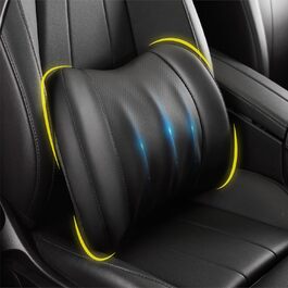 Подушка для підтримки попереку, Memory Foam, для зняття болю в попереку, авто/офіс/інвалідний візок, чорний