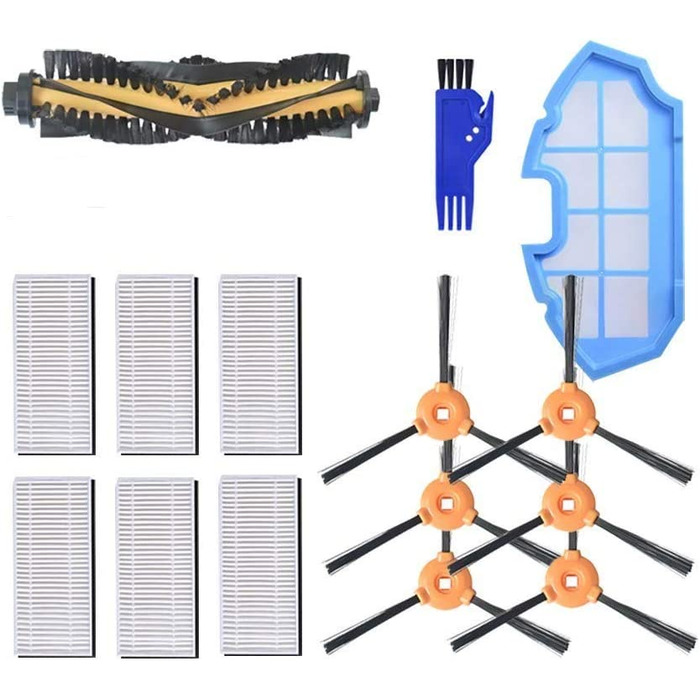 Набір аксесуарів MAXDIRECT Бічна щітка, Центральна щітка, фільтр HEPA, вакуумний губчастий фільтр для Ecovacs Deebot N79 N79S