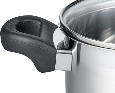 Каструля Fleischtopf 24 см, серія Turmalin, індукційна, з нержавіючої сталі, з мірною шкалою та системою дозування олії